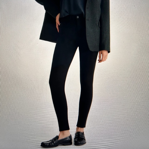 AG Very Black Womens Farrah Ankle High Rise Skinny Jeans Size 27R - Picture 1 of 11